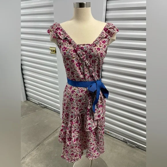 Marc Jacobs | Dresses | Marc Jacobs Silk Floral Ruffle  display picture 1